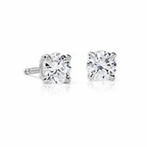 Diamond Stud Earrings in 14k White Gold (1 ct tw)